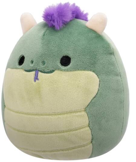 Plyšový mazlíček Squishmallows 2v1 bazilišek Magtus a drak Carin | Bambule Království hraček