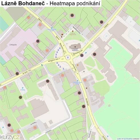 Lázně Bohdaneč - mapy | Kurzy.cz