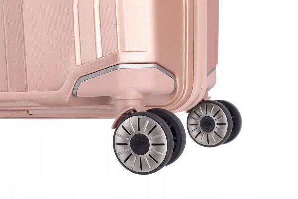 Příruční cestovní kufr na kolečkách Travelite Elvaa S Rose gold/růžový kufr do kabiny letadla - AKCE