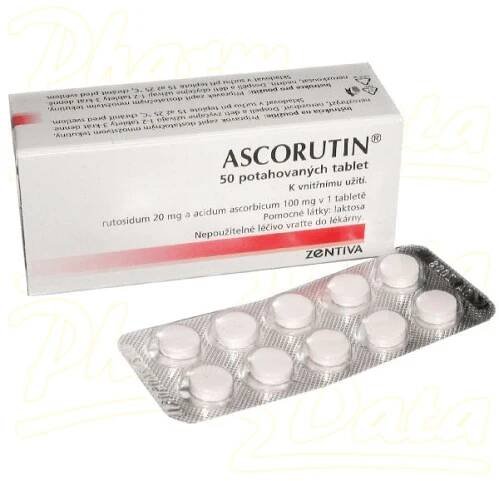 Ascorutin—50 tablet - Kapka Zdraví