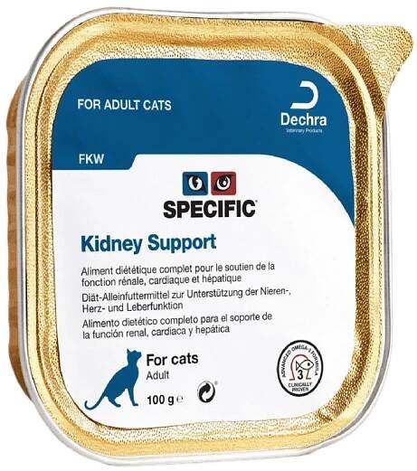 Veterinární diety Veterinārie konservi kaķiem – Specific Kidney Support FKW, 100 g | Super zoo
