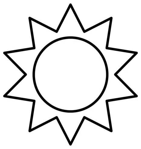 Ikona slunce ekologie silueta — Ilustrace