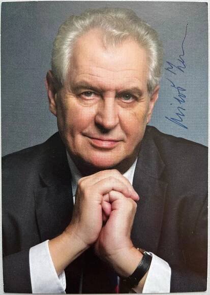 Autogram Miloše Zemana