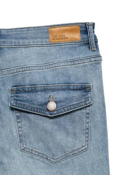 VMFLASH Střední pas Flared Fit Džíny | Light Blue | Vero Moda®