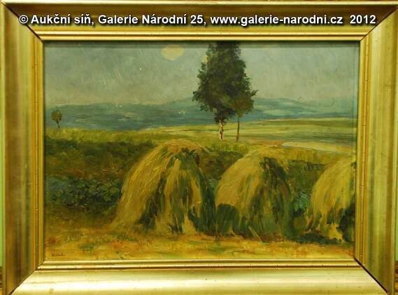 Aukce obrazů | Kupky sena | Kaván František | Galerie Národní 25 s.r.o.