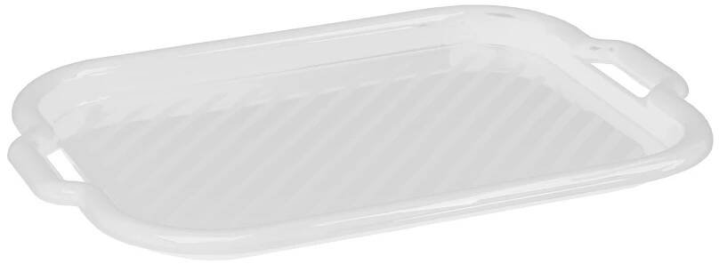 Plastový tác Clever White 53 x 37 x 3 cm DOMOTTI 
