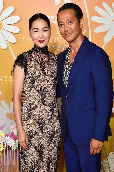 Jackie Chung and Louis Ozawa Changchien attend the premiere of "The Summer I Turned Pretty" on June 14, 2022 in New York City.