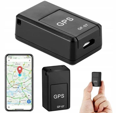 Mini GPS lokátor GF-07 černý pro sledování objektů