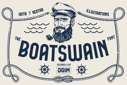 Vintage Boatswain Font