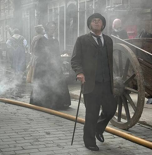 Filming In Stockport. July ,