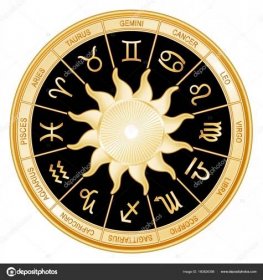 Znamení horoskopu slunce, zlaté Mandala Stock Vector od © casejustin 160826398