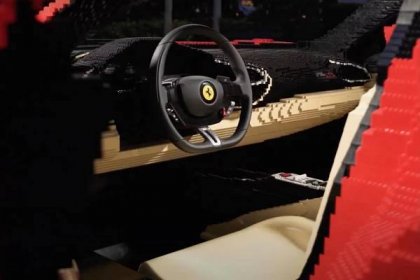 This one-off Ferrari is one blocky, heavy beast