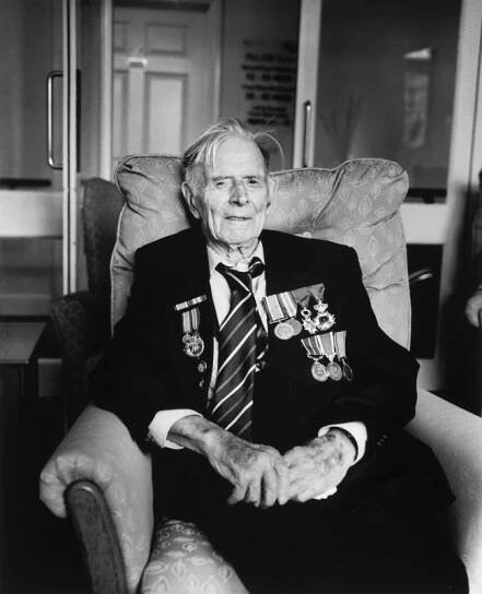 Photo of Harry Patch taken by Don McCullin © Crown copyright.