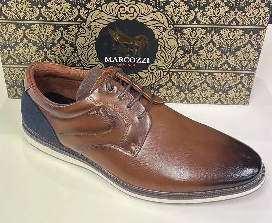 Marcozzi Santiago Laced Casuals Cognac.          Santiago