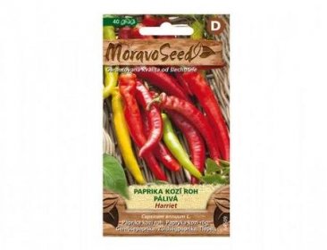 Osivo - Paprika kozí roh pálivá HARRIET - Plodová zelenina | Subtropické zahradnictví KRUH