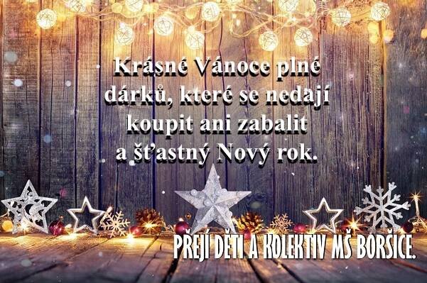 Vánoční přání - Mateřská Škola Boršice