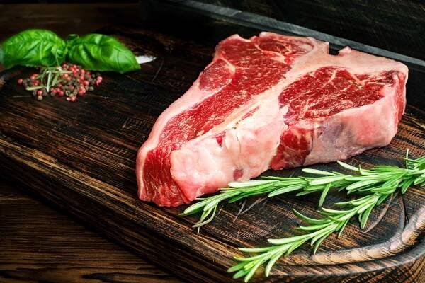 raw porterhouse steak