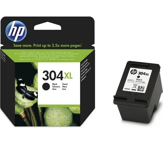 HP 304XL černá - originální náplň (N9K08AE)