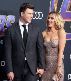 Scarlett Johansson Talks Colin's Jost's 'Romantic' Proposal