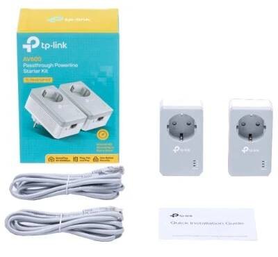 PLC adaptér PA4010PKIT 600Mbit Průchozí