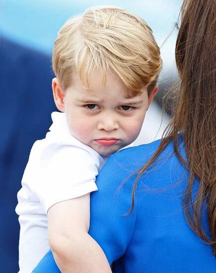 Prince George's Grumpiest Faces