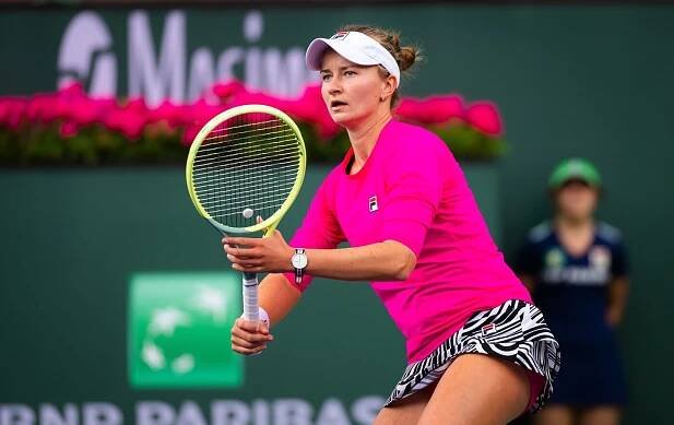 Tenis, WTA, Barbora Krejčíková během turnaje v Indian Wells, Kalifornie, USA