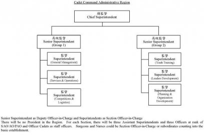 St Paul's Ambulance Cadet Division - Organizational Structure