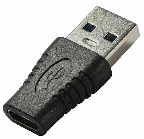 Redukce USB 3.0 A male - USB-C female černá