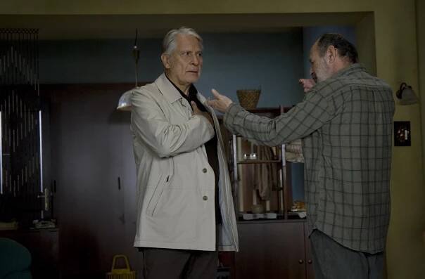 Boris Cavazza, Mustafa Nadarević on the set of Piran - Pirano (2010).