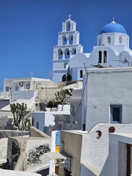 View of Pyrgos, Santorini