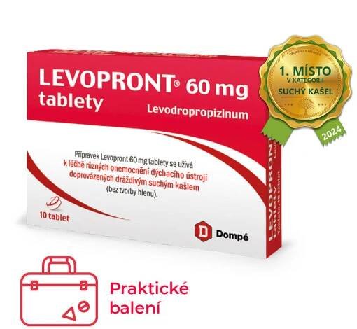 Levopront tablety v praktickém balení