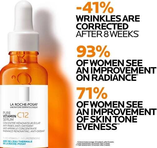 La Roche-Posay Pure Vitamin C12 rozjasňující sérum s vitaminem C proti vráskám