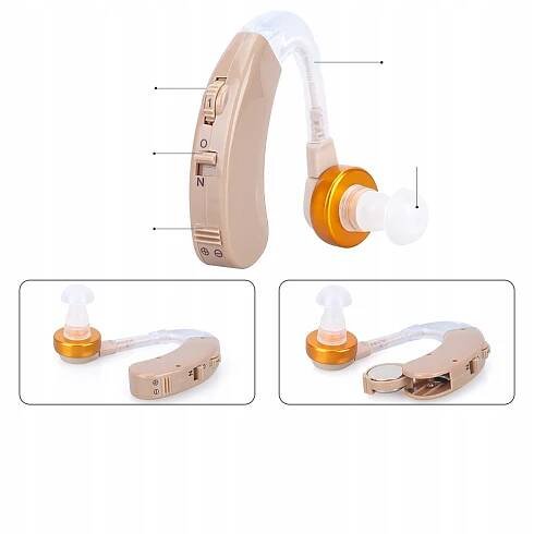 Sluchadlo Akumulátor True HD SOUND pro seniory Ucho pravé a levé