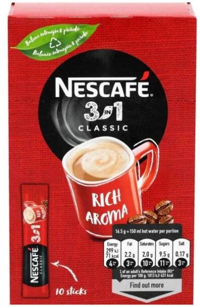 Instantní káva porcovaná Classic 3v1 Nescafé v akci levně | Kupi.cz