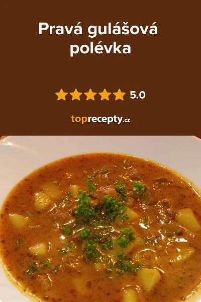 Pravá gulášová polévka | Yemek Tarifi
