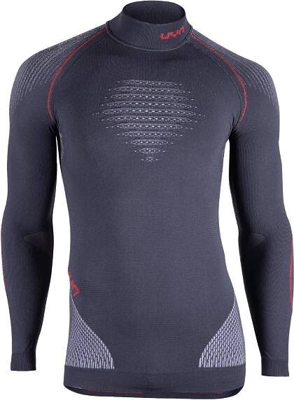 UYN Evolutyon UW Long Sleeve Turtle Neck Charcoal/White/Red S/M Termoprádlo - Muziker