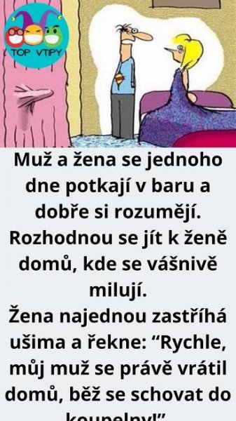 Vtip Dne: Muž a žena se setkají v baru