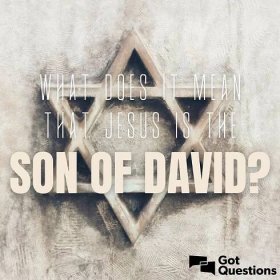 What does it mean that Jesus is the son of David? | GotQuestions.org