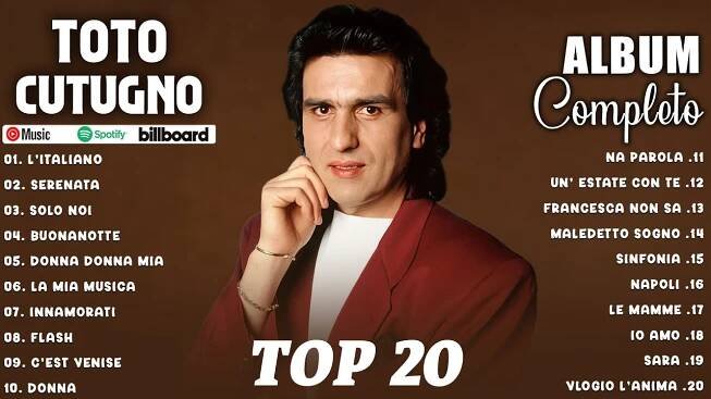 Toto Cutugno Greatest Hits Full Album - Best Songs of Toto Cutugno - Top 20 Hits of All Time