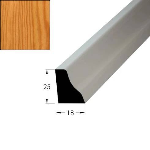 Spálenský Lišta podlahová, dřevina borovice/smrk, 2400 x 25 x 18 mm nakoupit u OBI