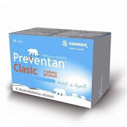 Preventan Clasic s příchutí 90 tablet 