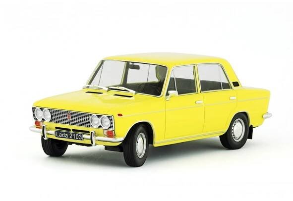 1973 LADA 1500 (VAZ 2103) − jasně žlutá − iScale/T9 1:18