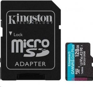 Kingston microSDXC 64GB Canvas Go! Plus + SD adaptér