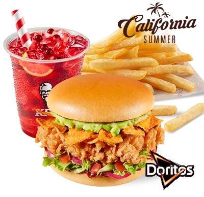 Zestaw California Burger z Bubble Tea