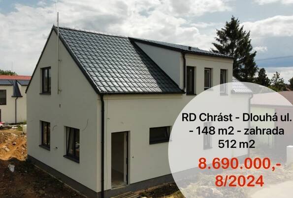 RD Chrást - 148 m2 - 58.716,- Kč/m2 - Novostavba • Realitní makléř Pavel Brůha