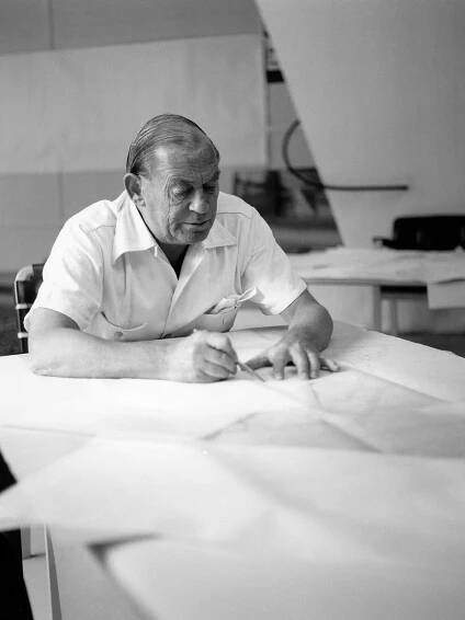 A portrait of Alvar Aalto