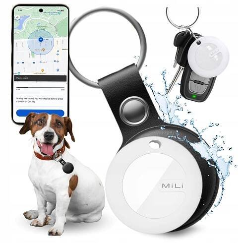 GPS lokátor MiTag MiLi ANDROID + Pouzdro Přívěsek Na Klíče na klíče pro psa