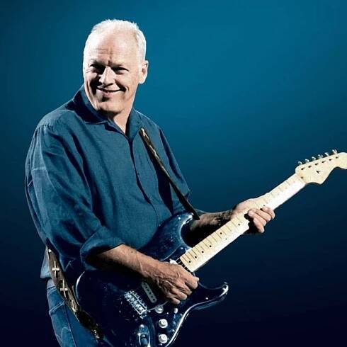 David Gilmour with his Black Strat
