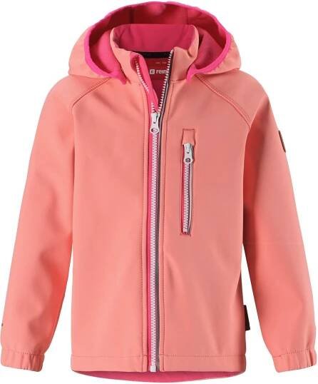 Dětská softshellová bunda Reima Vantti - coral pink