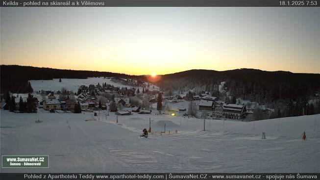 WebCam Archiv: Kvilda - pohled od sjezdovky
